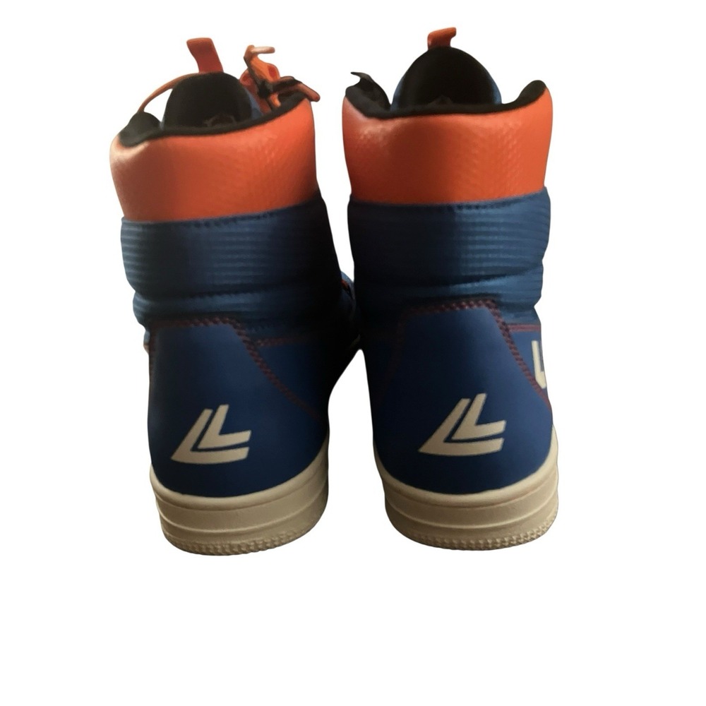 NWOT‎ Lange Podium Snow Soft Shoes Boots Men 11.5  US Blue + Orange Athletic - Picture 3 of 9
